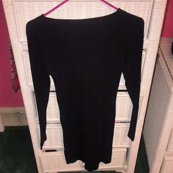 Black Skin Tight Dress - Picture 2 of 3